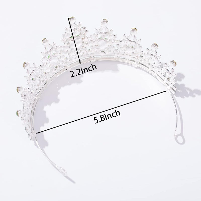 FORSEVEN Crystal Tiaras for Women, Wedding Tiaras and Crowns for Women Tiaras for Birthday Party Princess Crown Hair Accessories Bride Rhinestone Christmas Decorations Headband - Image 5